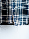 [2024aw] SEVESKIG / Melting Plaid Padded CPO Shirt