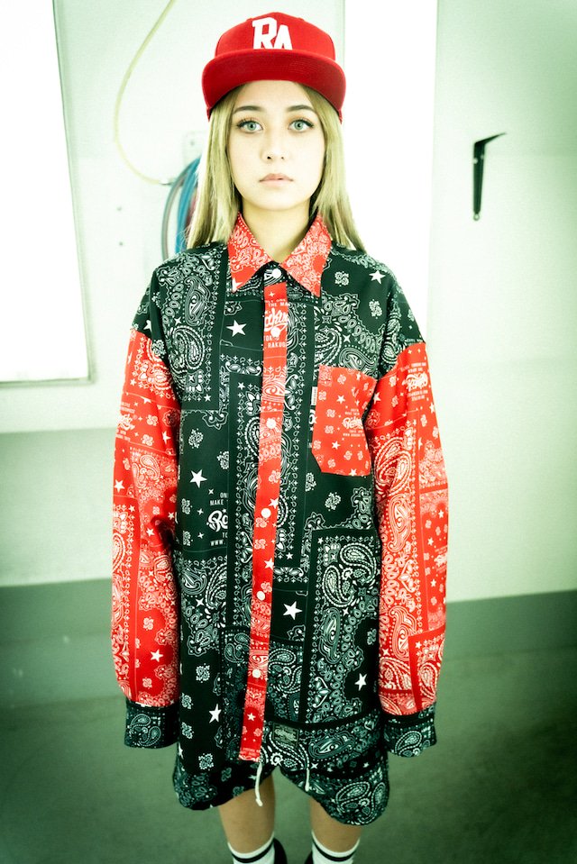 [2022ss] RAKUGAKI(ラクガキ) / Rakugaki “BANDANA” Long Sleeve Shirts