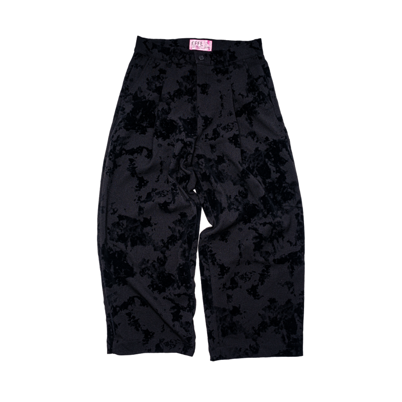 [22aw 予約商品] EFFECTEN(エフェクテン) / shadow flower wide tuck pants