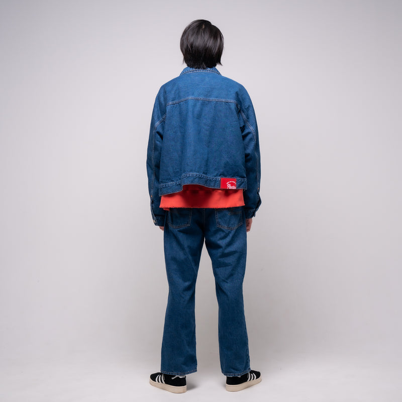 [2023aw] EFFECTEN(エフェクテン) / stone wash denim jacket