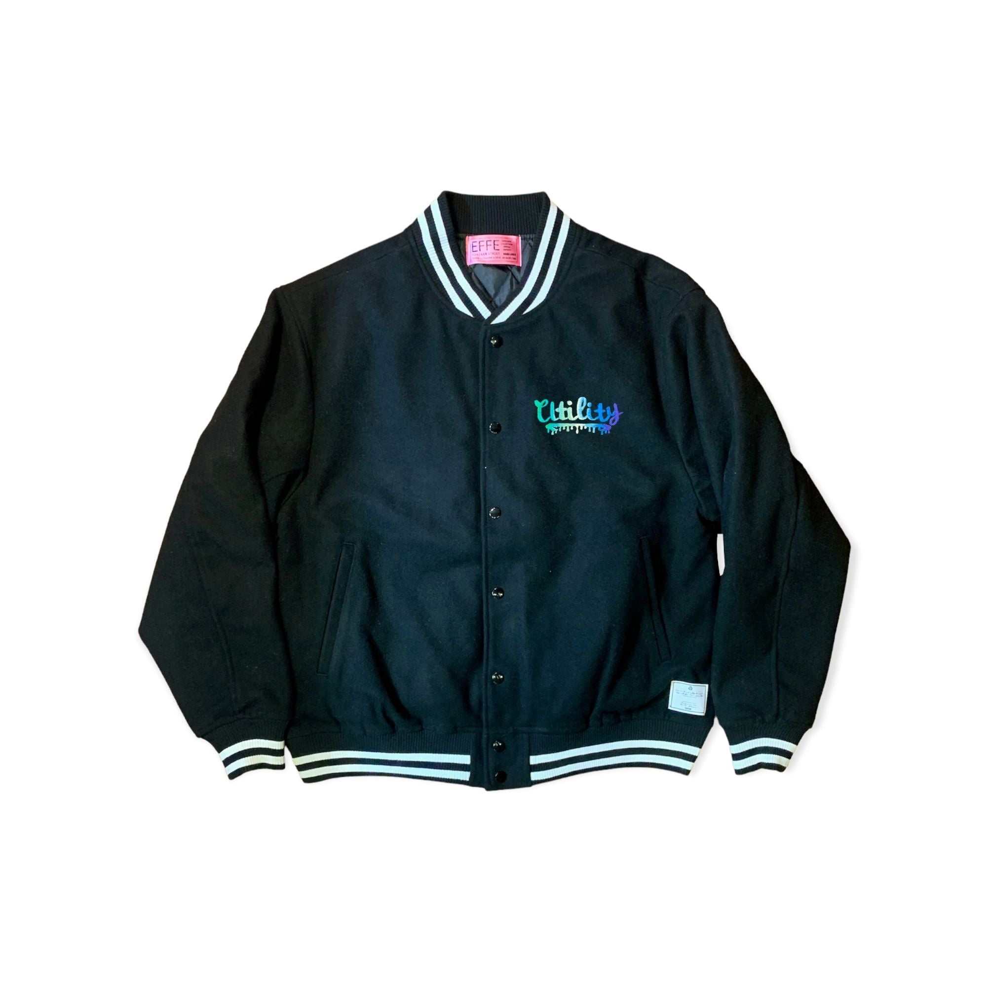 [22aw予約商品] shishumania × EFFECTEN / Embroidery stadium jacket (utility only)