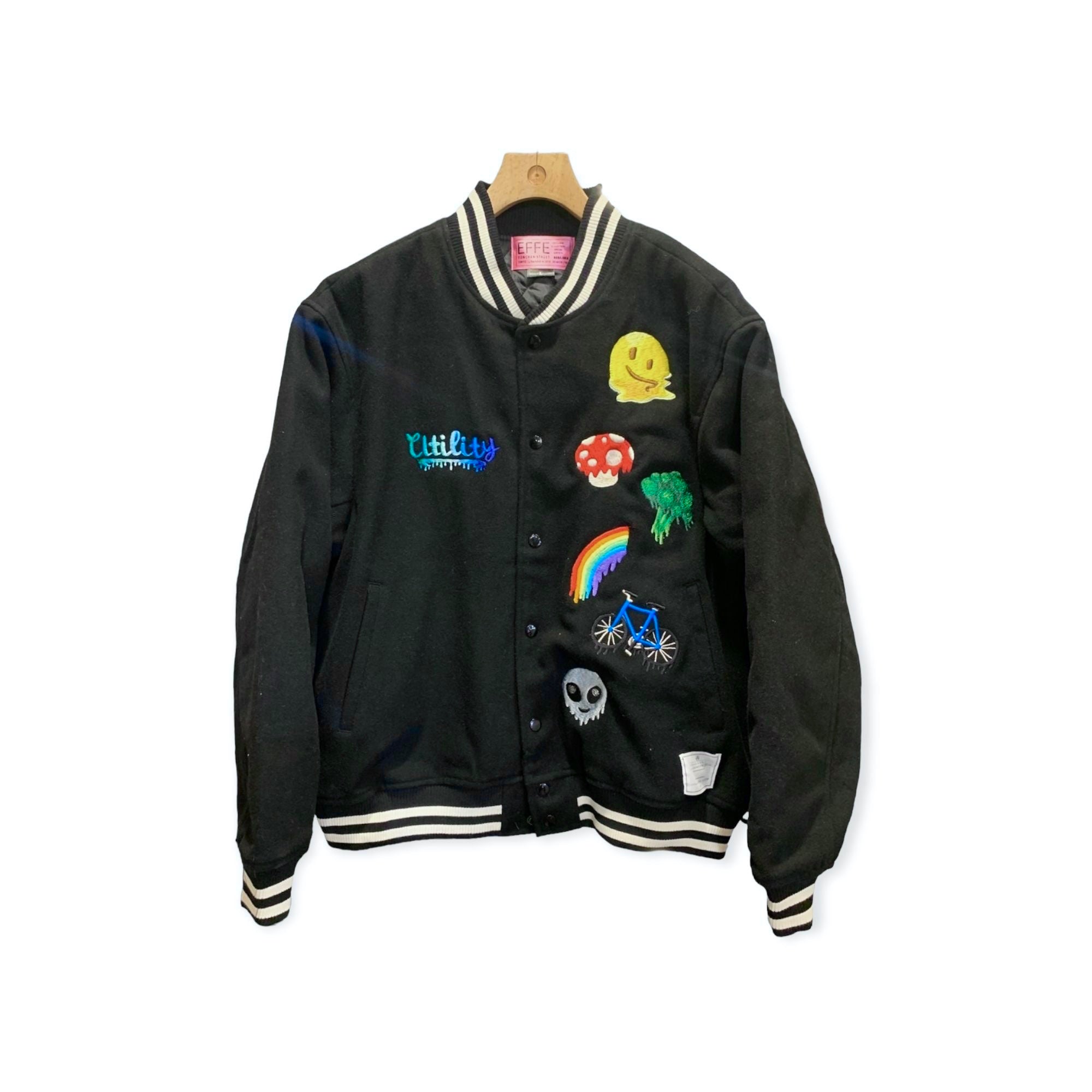 [22aw予約商品] shishumania × EFFECTEN / Embroidery stadium jacket (詰込ver)