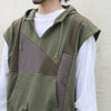 [2024 GW limited]U-BY EFFECTEN(ユーバイ エフェクテン) ×muku by SAICA patchwork sweat vest hoodie type3