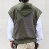 [2024 GW limited]U-BY EFFECTEN(ユーバイ エフェクテン) ×muku by SAICA patchwork sweat vest hoodie type3