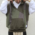 [2024 GW limited]U-BY EFFECTEN(ユーバイ エフェクテン) ×muku by SAICA patchwork sweat vest hoodie type4