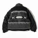 (Resale) elephant TRIBAL fabrics  / Hybrid Cowichan Blouson