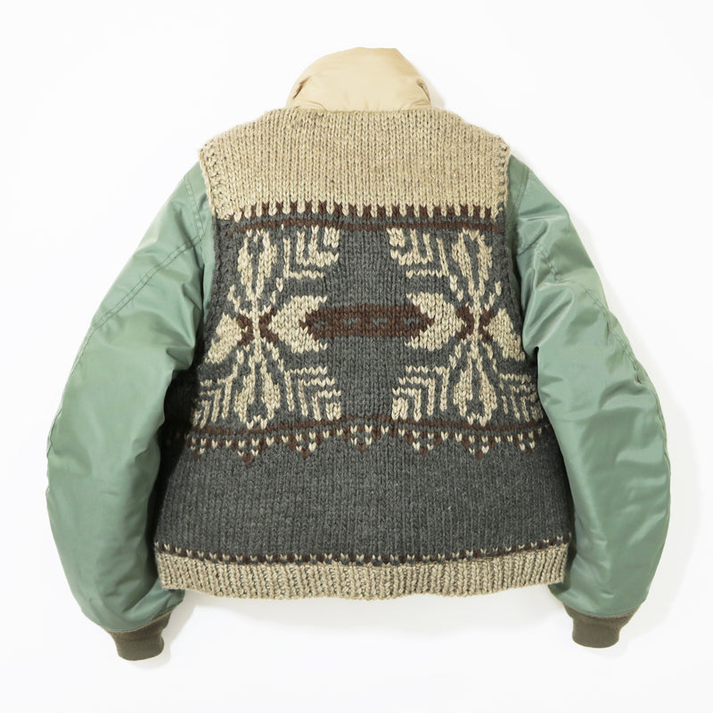 (Resale) elephant TRIBAL fabrics  / Hybrid Cowichan Blouson