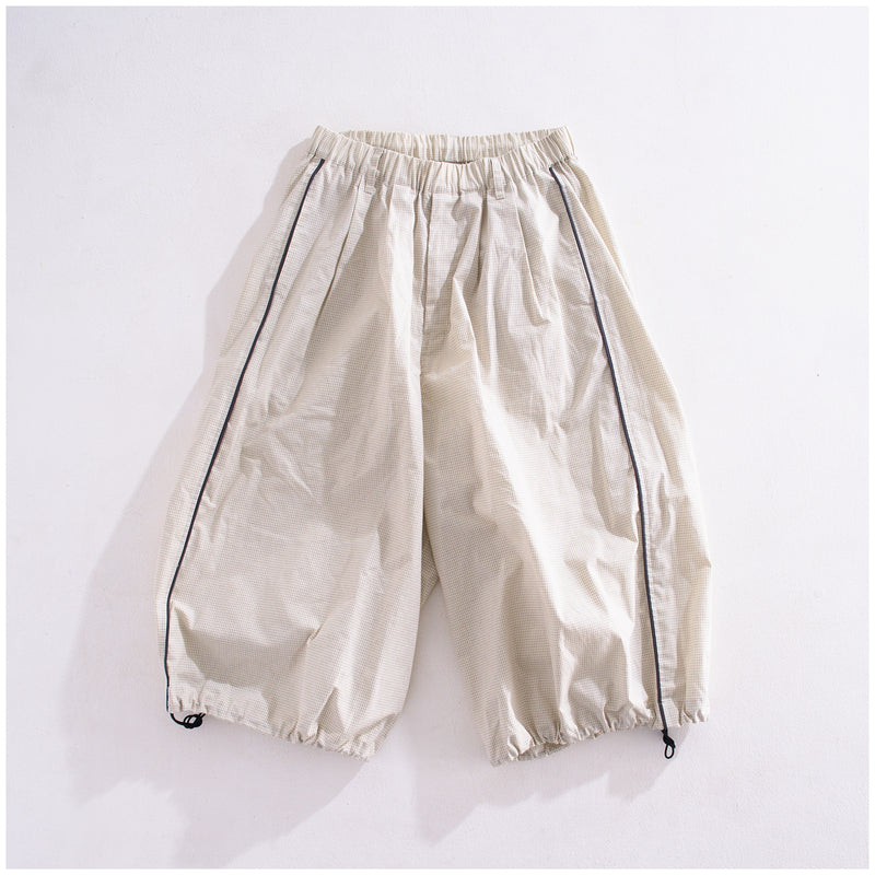 [2024 Summer] EFFECTEN / Graph Check Cropped Wide Pants