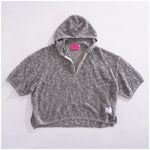 [2024 Summer] EFFECTEN / Slab Knit Half Zip Hoodie