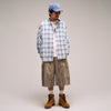 [2025 Spring] EFFECTEN / Ombre Check Poncho Shirts