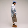 [2025 Spring] EFFECTEN / Ombre Check Poncho Shirts