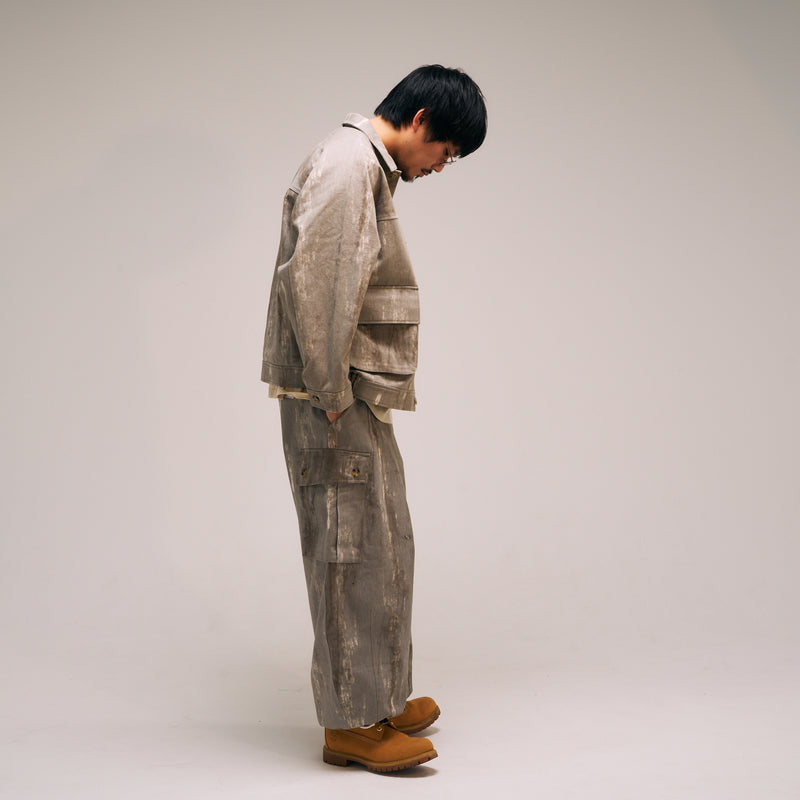 [2025 Spring] EFFECTEN / Twill Balloon Wide Cargo Pants