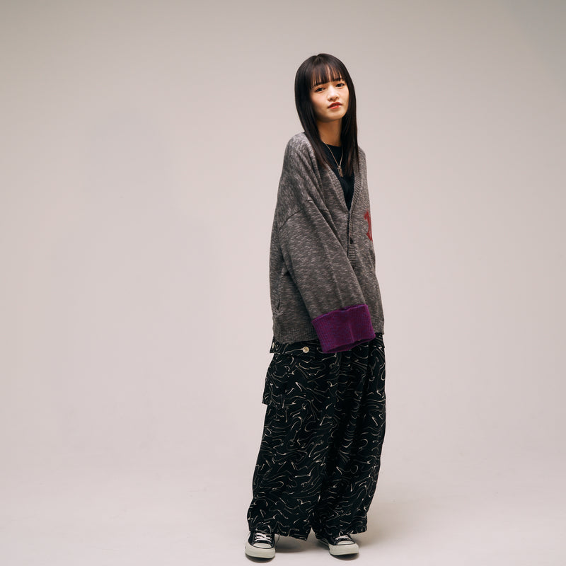 [2025 Spring] EFFECTEN / Marble Balloon Wide Cargo Pants