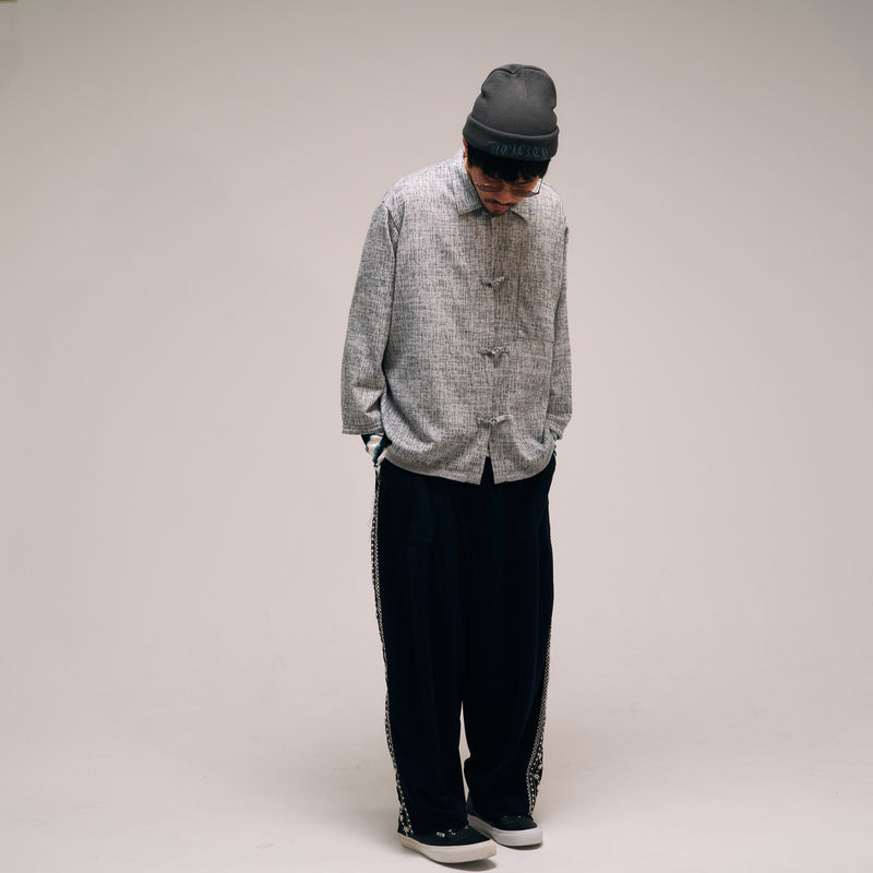 [2025 Spring] EFFECTEN / Flower Line Wide Tapered Pants