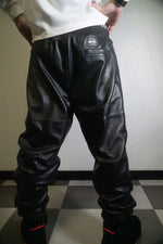 Rakugaki / Leather Reversible Truck Pants