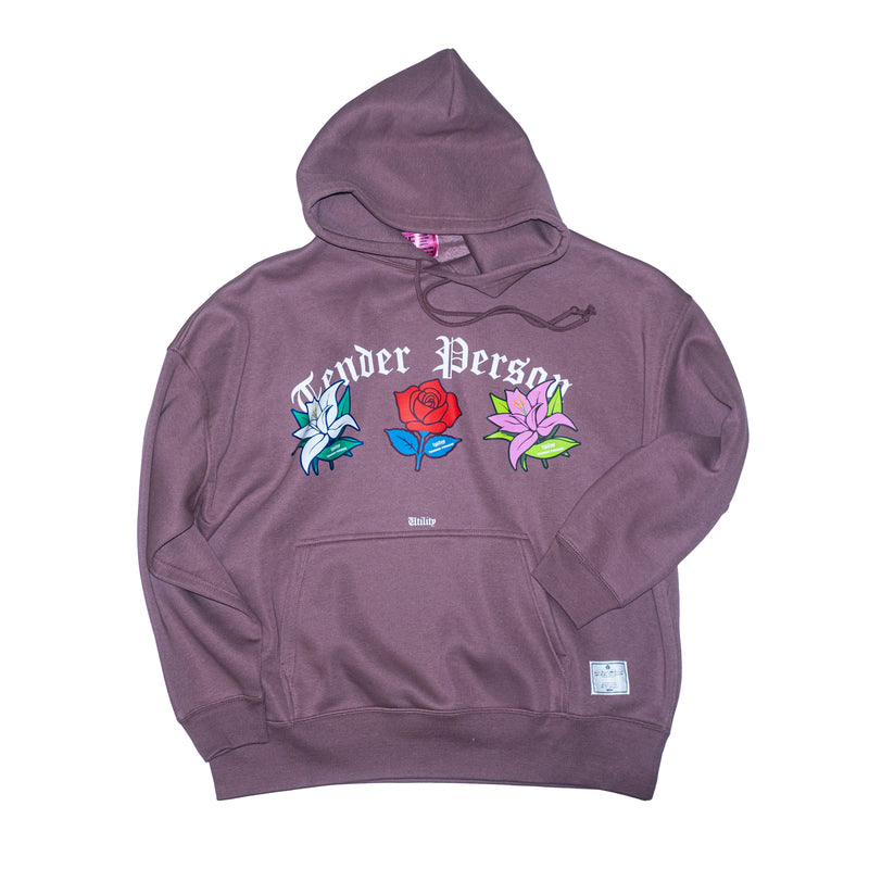 EFFECTEN × TENDER PERSON / "Let's Hang Out" ADD LILIES and ROSES LOGO HOODIE