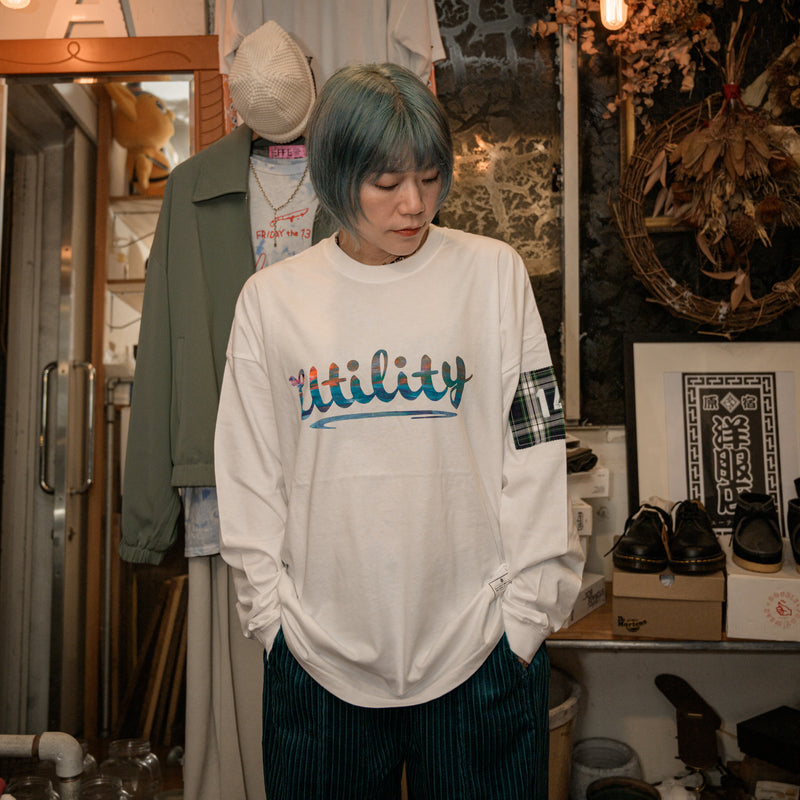 [14th limited item] EFFECTEN / Marble Print Utility Logo Tee "type 5"