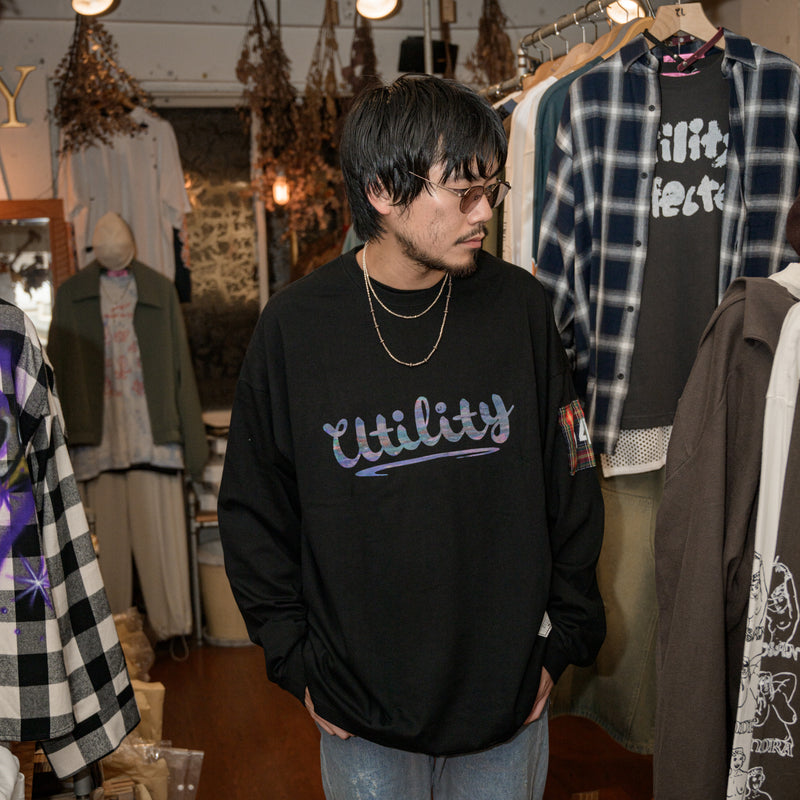 [14th limited item] EFFECTEN / Marble Print Utility Logo Tee "type 10"