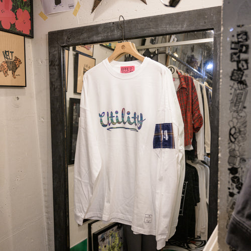 [14th limited item] EFFECTEN / Marble Print Utility Logo Tee "type 13"