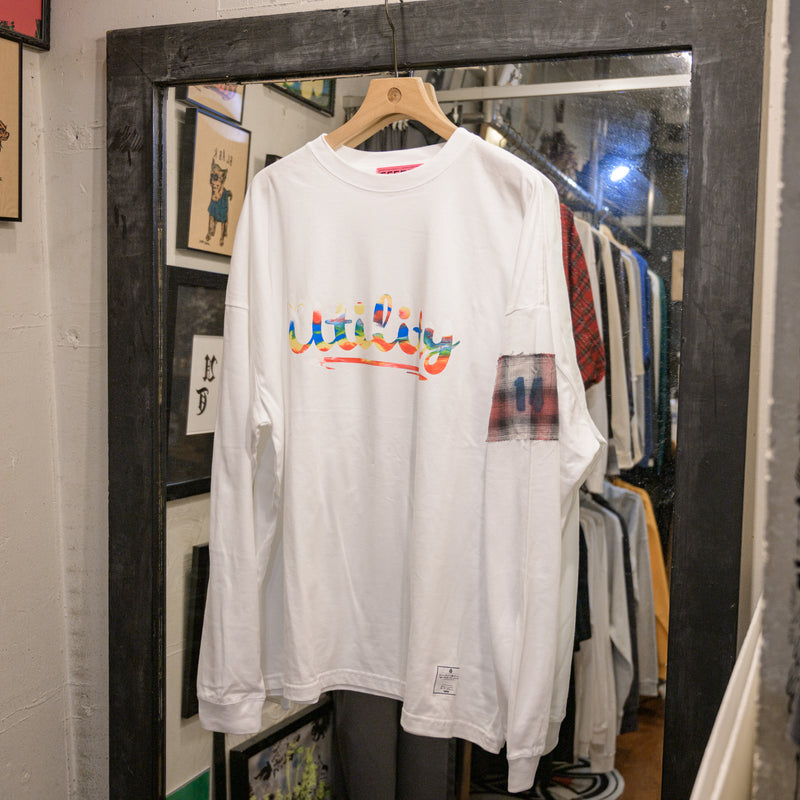 [14th limited item] EFFECTEN / Marble Print Utility Logo Tee "type 4"