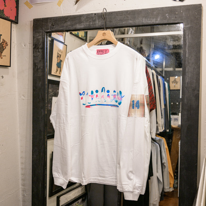 [14th limited item] EFFECTEN / Marble Print Utility Logo Tee "type 12"