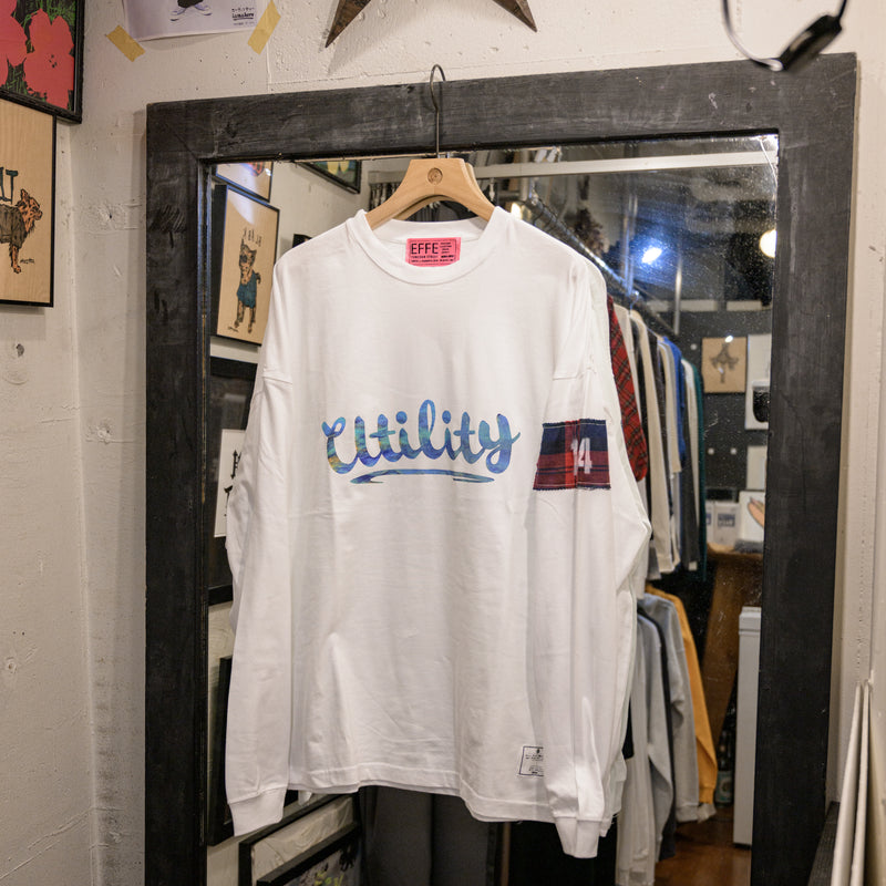 [14th limited item] EFFECTEN / Marble Print Utility Logo Tee "type 9"