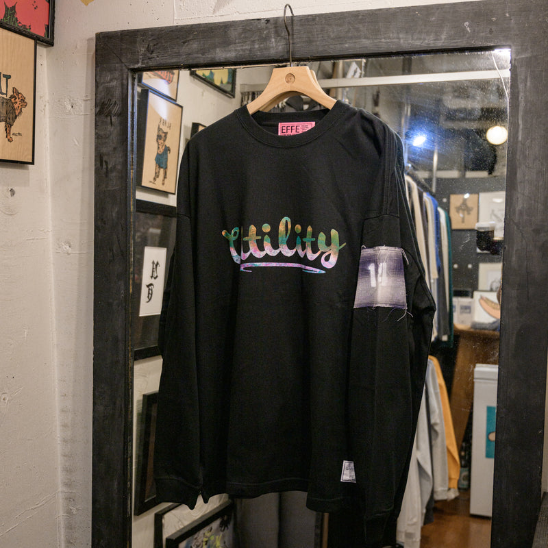 [14th limited item] EFFECTEN / Marble Print Utility Logo Tee "type 7"