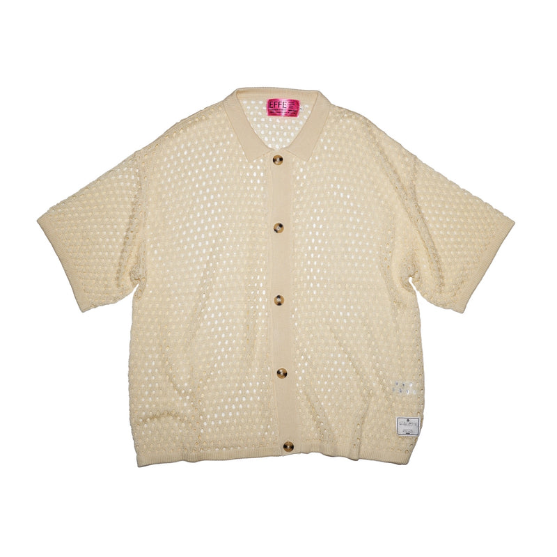 [2024 SPOT ITEM] EFFECTEN / summer knit mesh shirt