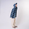 [2024 AW] EFFECTEN / Soft Shaggy Check Shirts Hoodie