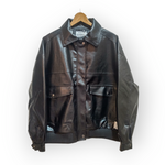 U-BY EFFECTEN (ユーバイエフェクテン) faux leather jacket