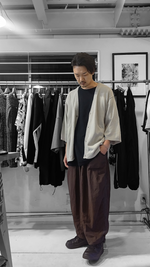 U-BY EFFECTEN (ユーバイエフェクテン) quarter sleeve over cardigan