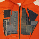 [2025新春limited]U-BY EFFECTEN(ユーバイ エフェクテン) ×muku by SAICA denim patchwork hoodie type1