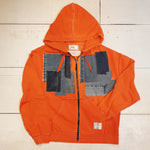 [2025新春limited]U-BY EFFECTEN(ユーバイ エフェクテン) ×muku by SAICA denim patchwork hoodie type2