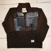 [2025新春limited]U-BY EFFECTEN(ユーバイ エフェクテン) ×muku by SAICA denim patchwork half zip sweat type2