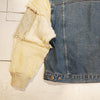 [2025新春limited]U-BY EFFECTEN(ユーバイ エフェクテン) ×muku by SAICA patchwork knit switching denim jacket type1