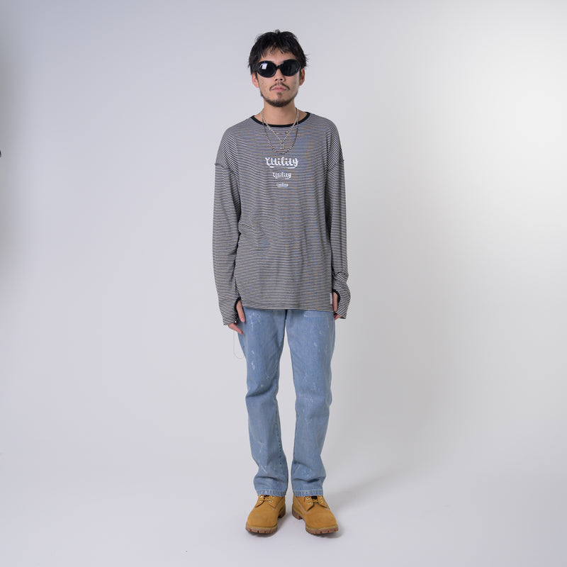 [2024 AW] EFFECTEN / Utility border L/S Tee