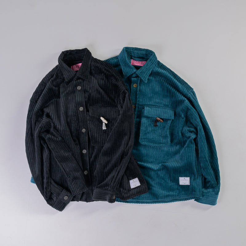 [2024 AW] EFFECTEN / Toggle Button Corduroy Shirts