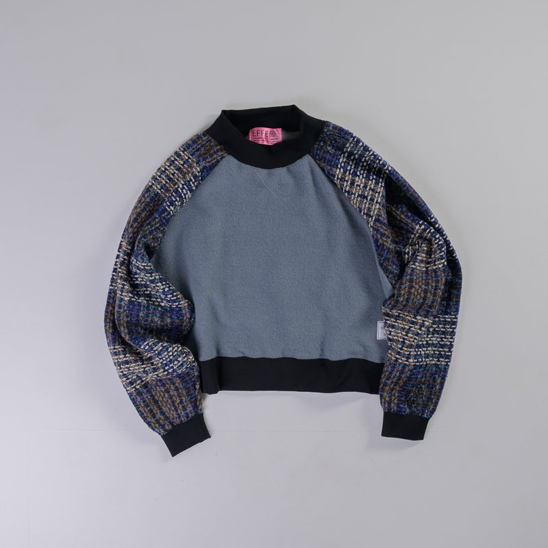 [2024 AW] EFFECTEN / Tweed Check Switching Brushed Sweat