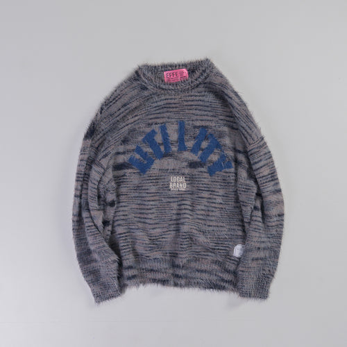 [2024 AW] EFFECTEN / Arch Logo Shaggy Knit