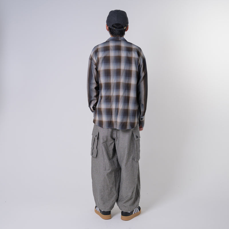 [2024 AW] EFFECTEN / Stripe Switching Check Shirts