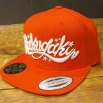 RAKUGAKI RAKUGAKI Main logo Snap Back Cap Red x White