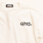 RAKUGAKI /楽書き  RAKUGAKI Bandana T-Shirts  White x Black