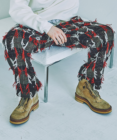 SEVESKIG/セブシグ DRAWING JACQUARD PANTS │utility – utility 