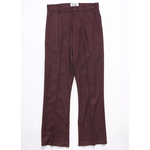RICE NINE TEN (ライスナインテン) SOLID CREASE SIDE ZIP FLARE TROUSERS