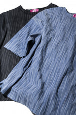 【2021ss】EFFECTEN(エフェクテン) many twists stripe pullover SH