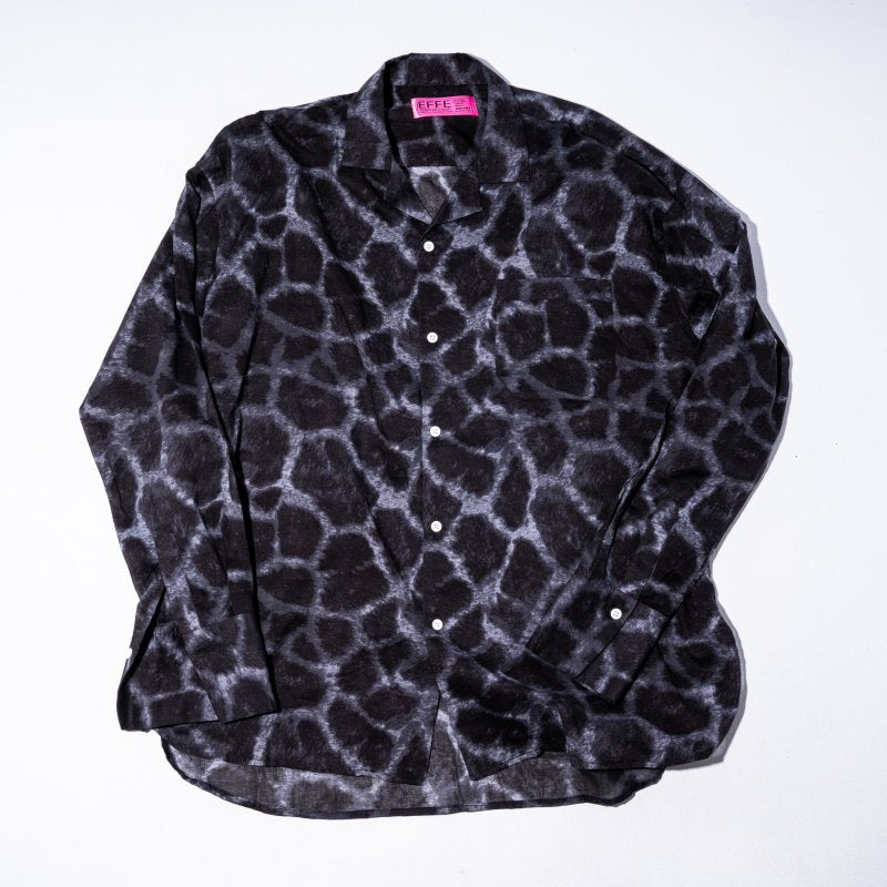 [新春SALE] EFFECTEN(エフェクテン)giraffe open collar shirts
