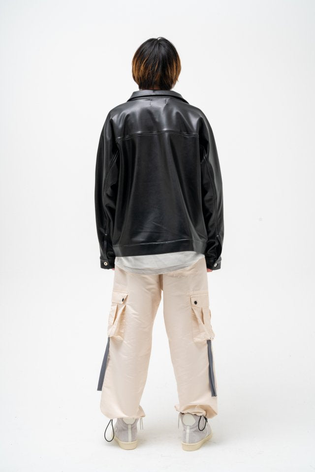 EFFECTEN(エフェクテン) faux leather jacket