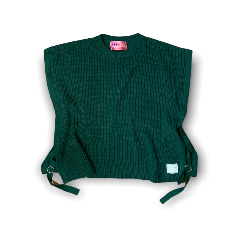EFFECTEN(エフェクテン)ringbelt knit vest