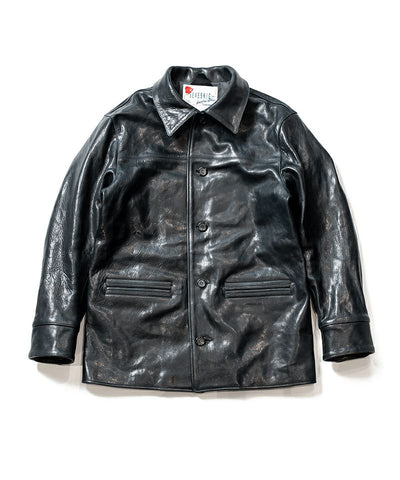 [予約商品2022aw] SEVESKIG/セブシグ/ Vintage Oil Wax Ezo Deer Car Coat