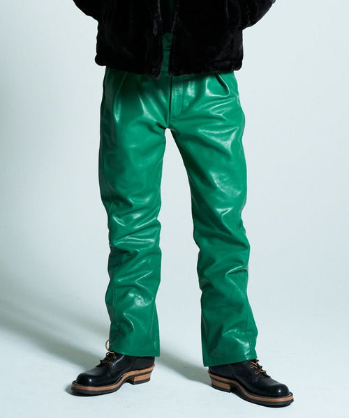 予約商品2022aw] SEVESKIG/セブシグ/ Leather Slacks Pants Ver.Zeo L 